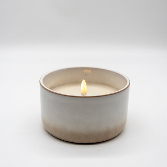 Radiance Poured LED Candle In Ceramic Container