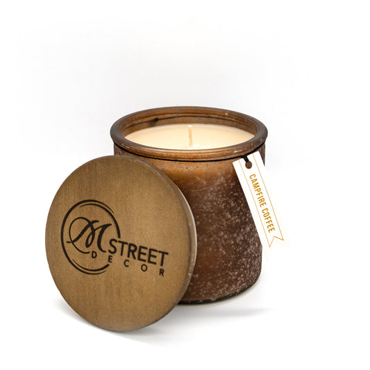 Campfire Coffee Candle in Amber Brown Jar
