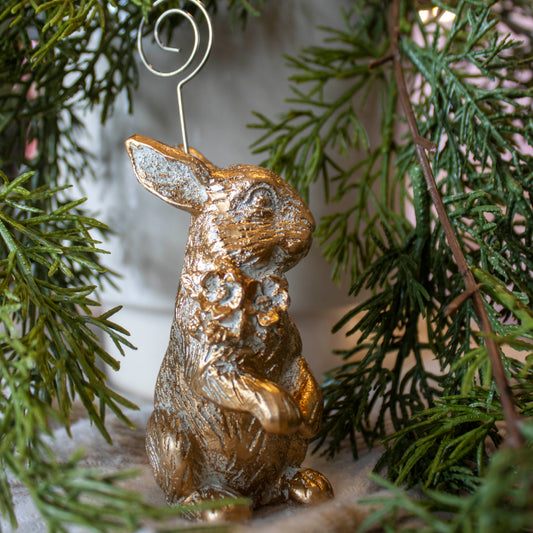 Bunny Place Card Holder | Gold Resin