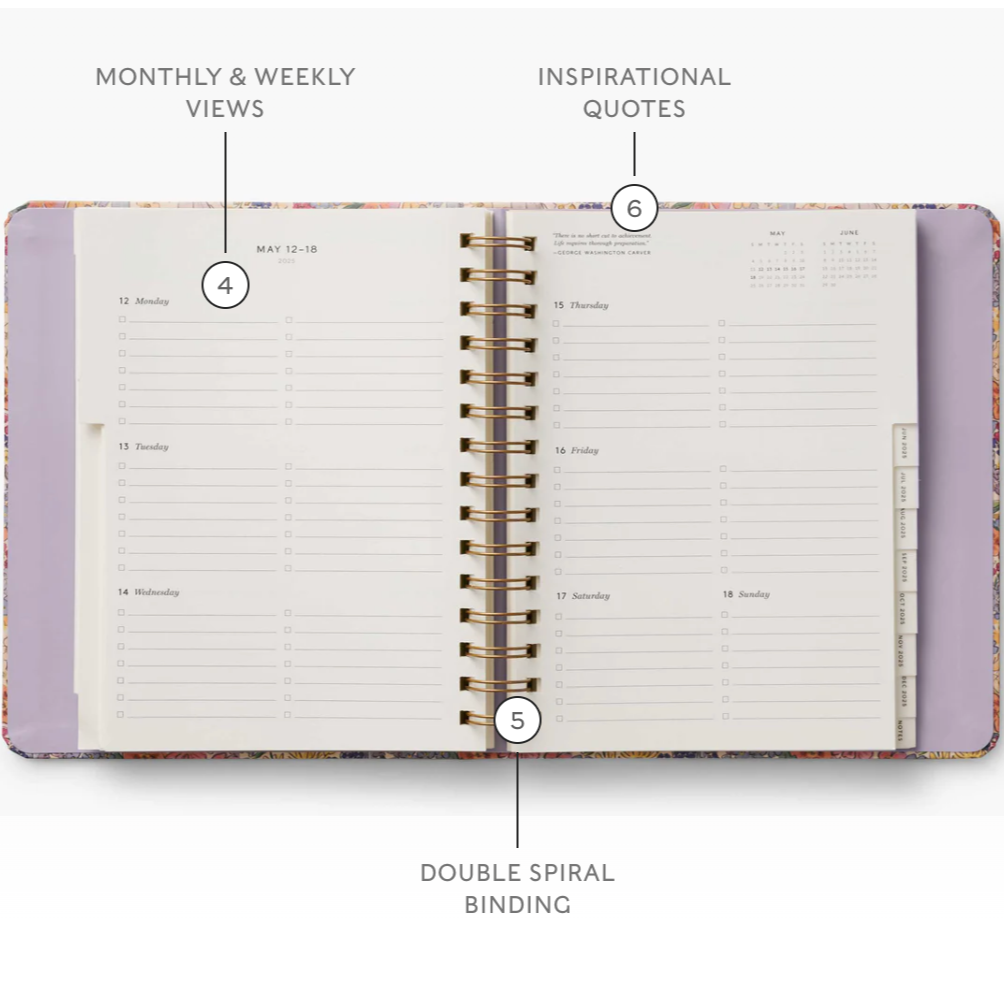 2025 Mimi 12-Month Softcover Spiral Planner