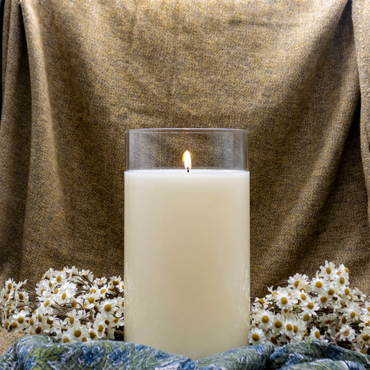 Simply Ivory Radiance LED Pillar Candles