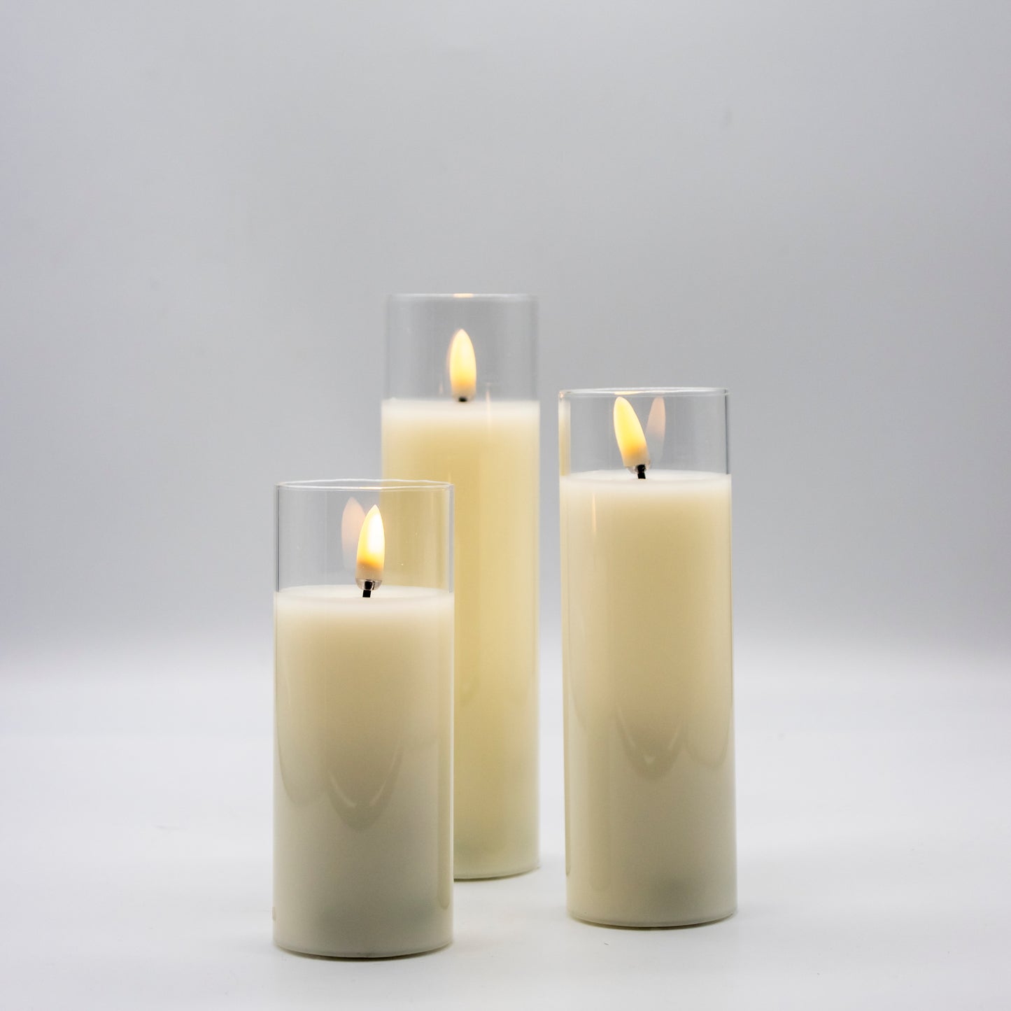 Simply Ivory Radiance Petite Trio LED Candle Set