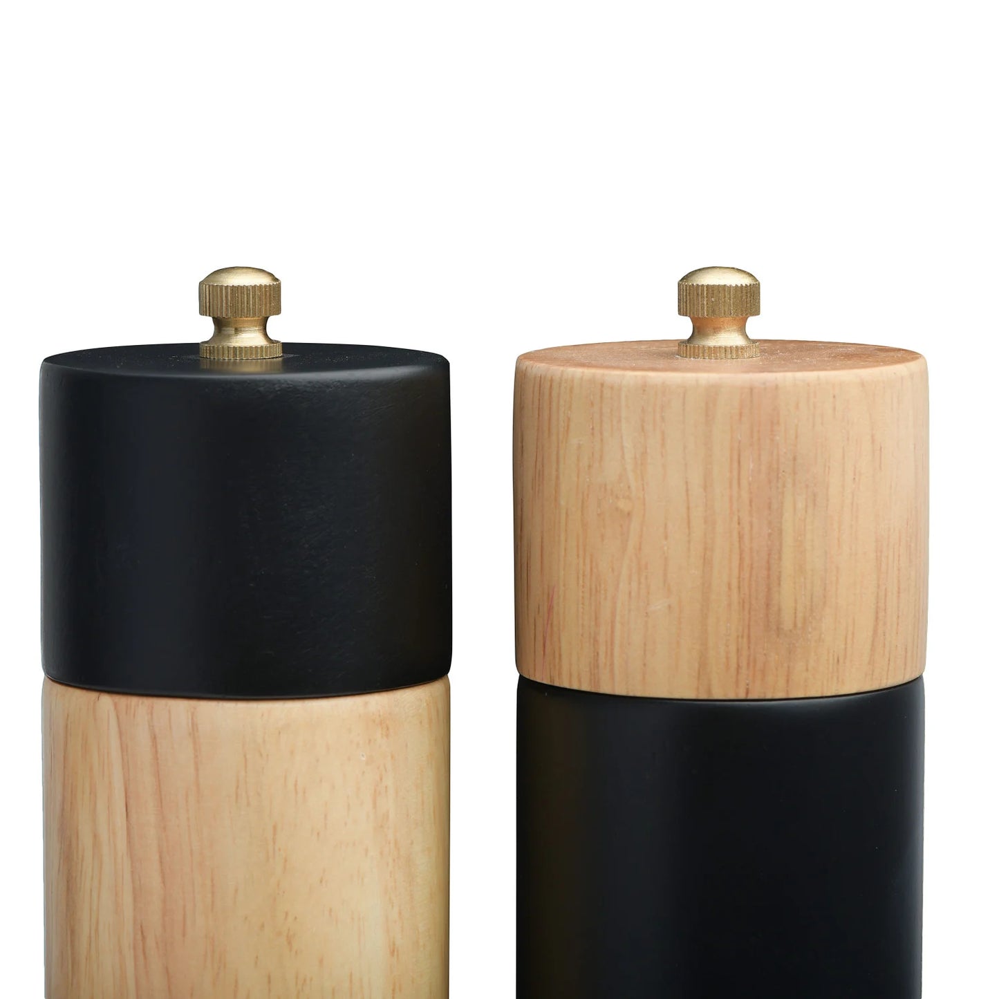 Two-Tone Salt and Pepper Mills | Set of Two