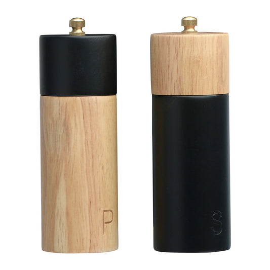 Two-Tone Salt and Pepper Mills | Set of Two