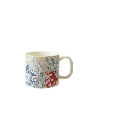 Stoneware Mug w/ Flowers