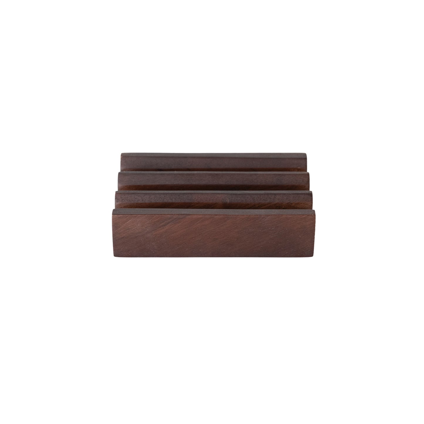 Dark Mango Wood Stand with 3 Sections