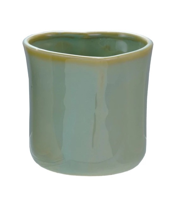 Stoneware Heart Shaped Handle-less Mug, Four Colors