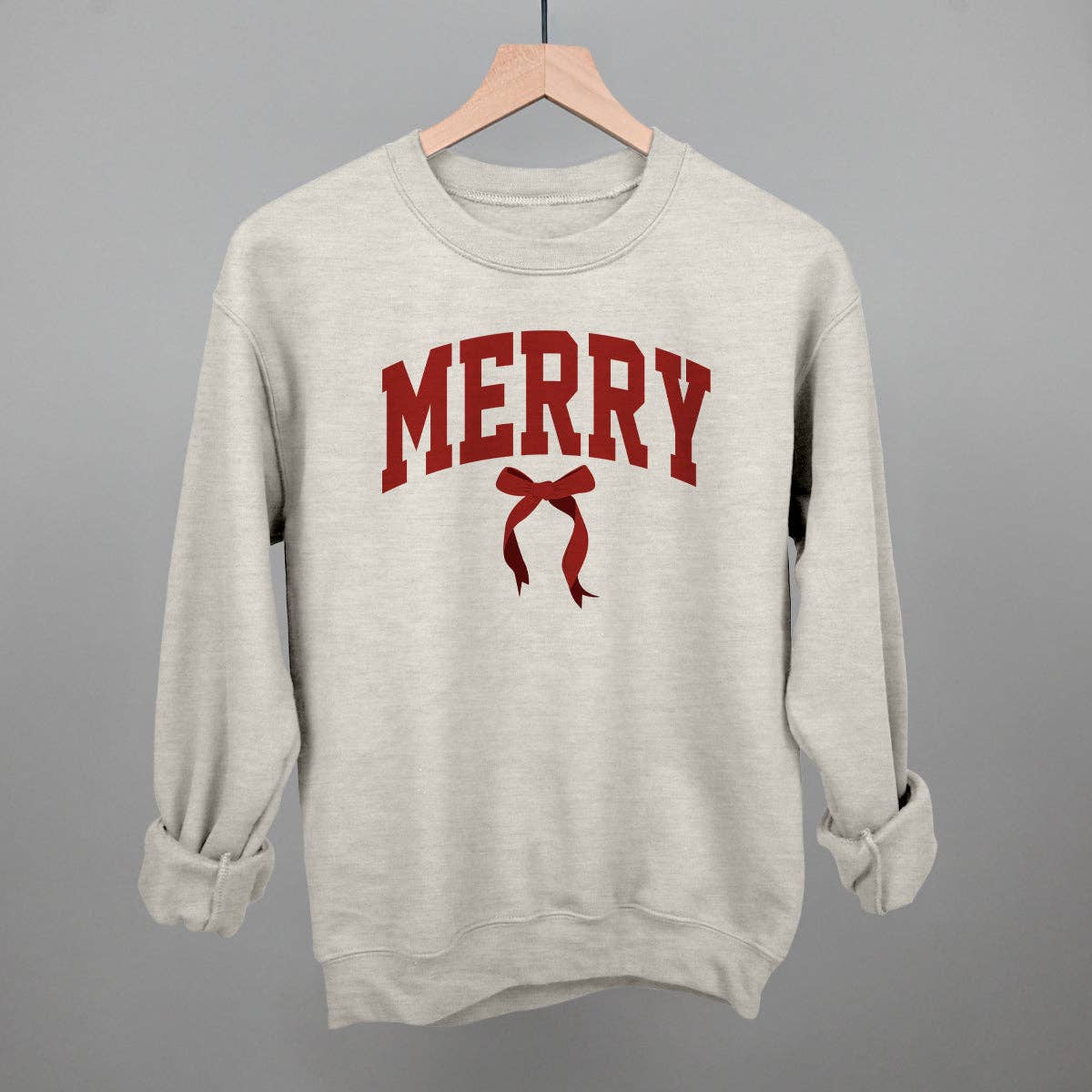 Merry Arch + Bow Christmas Sweatshirt