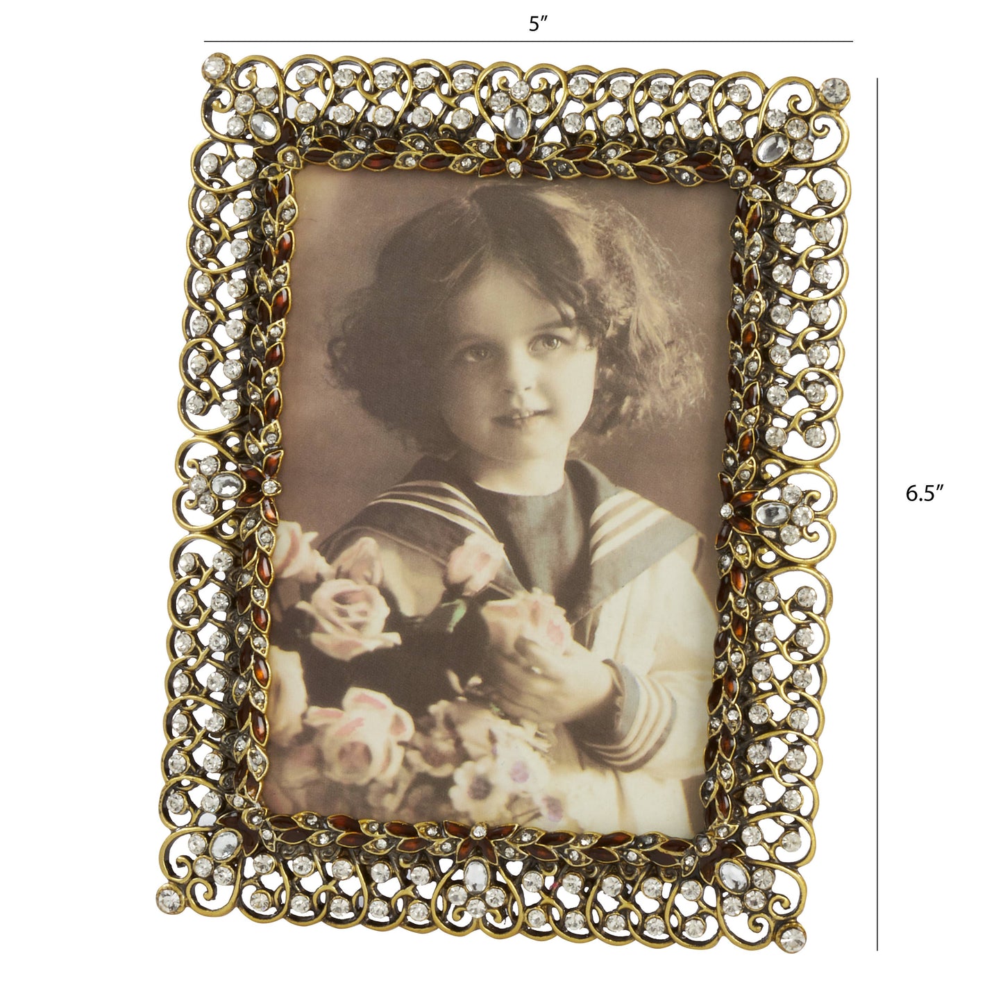 3.5"x 5" Jeweled Photo Frame