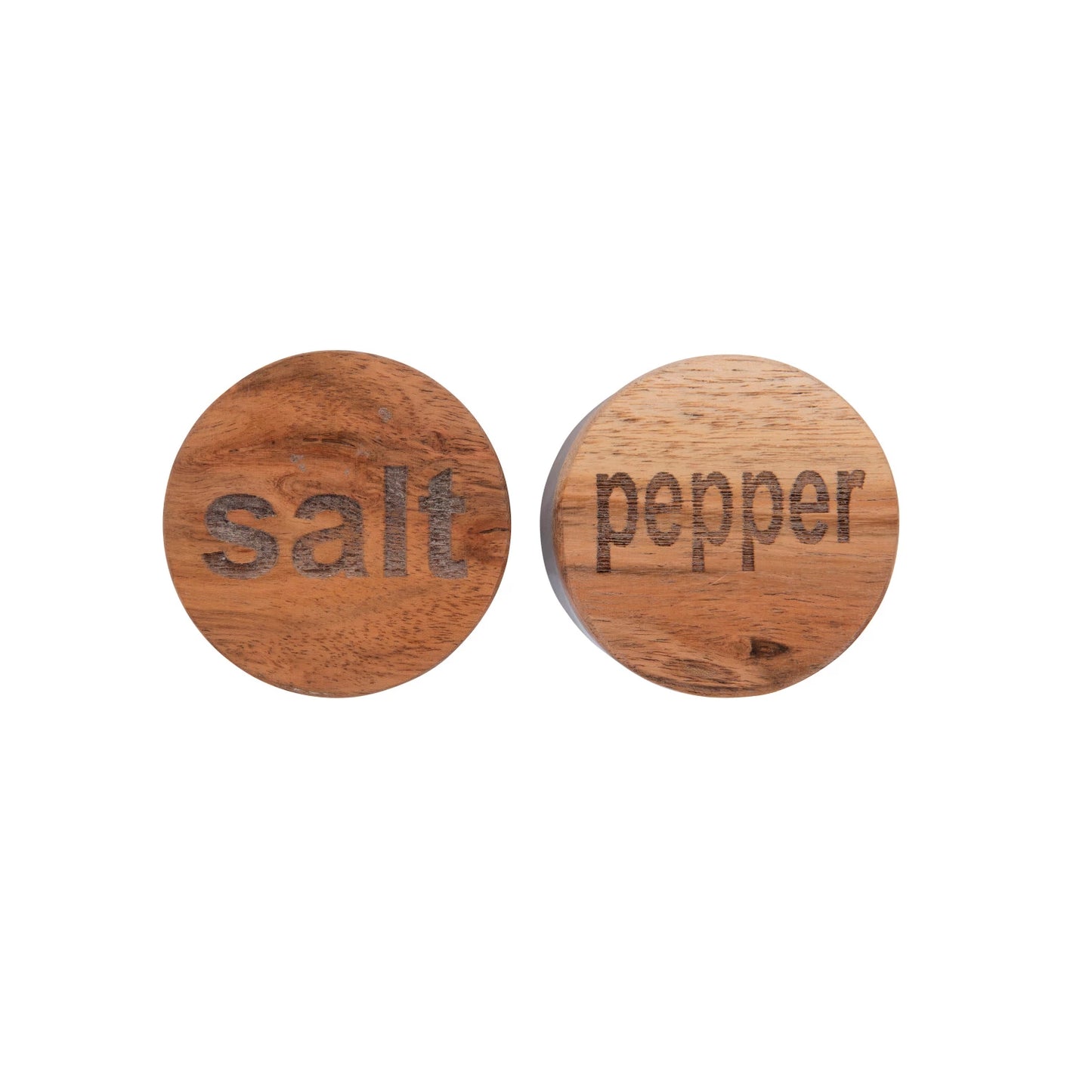 Salt and Pepper Marble Container Sets with Wood Lid