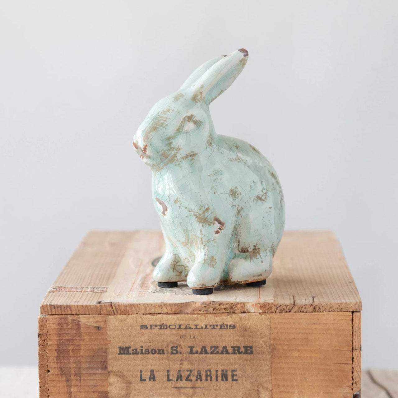 Distressed Terracotta Rabbit