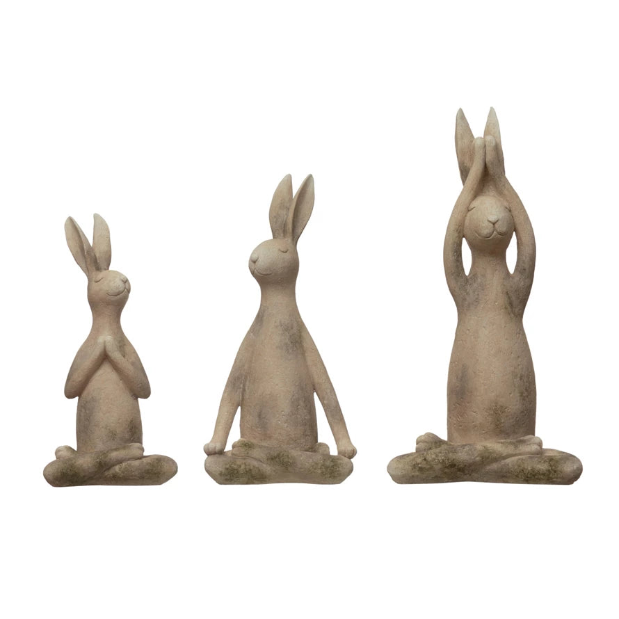Yoga Rabbits Set of Three