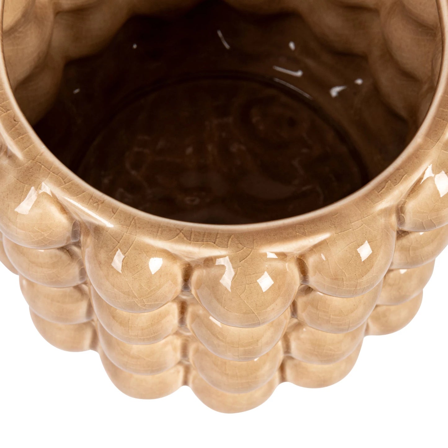 Stoneware Planter w/ Raised Dots