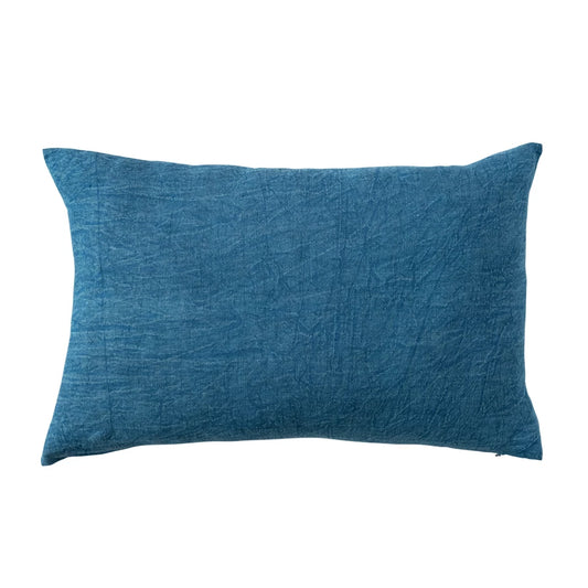 Stonewashed Linen Lumbar Pillow
