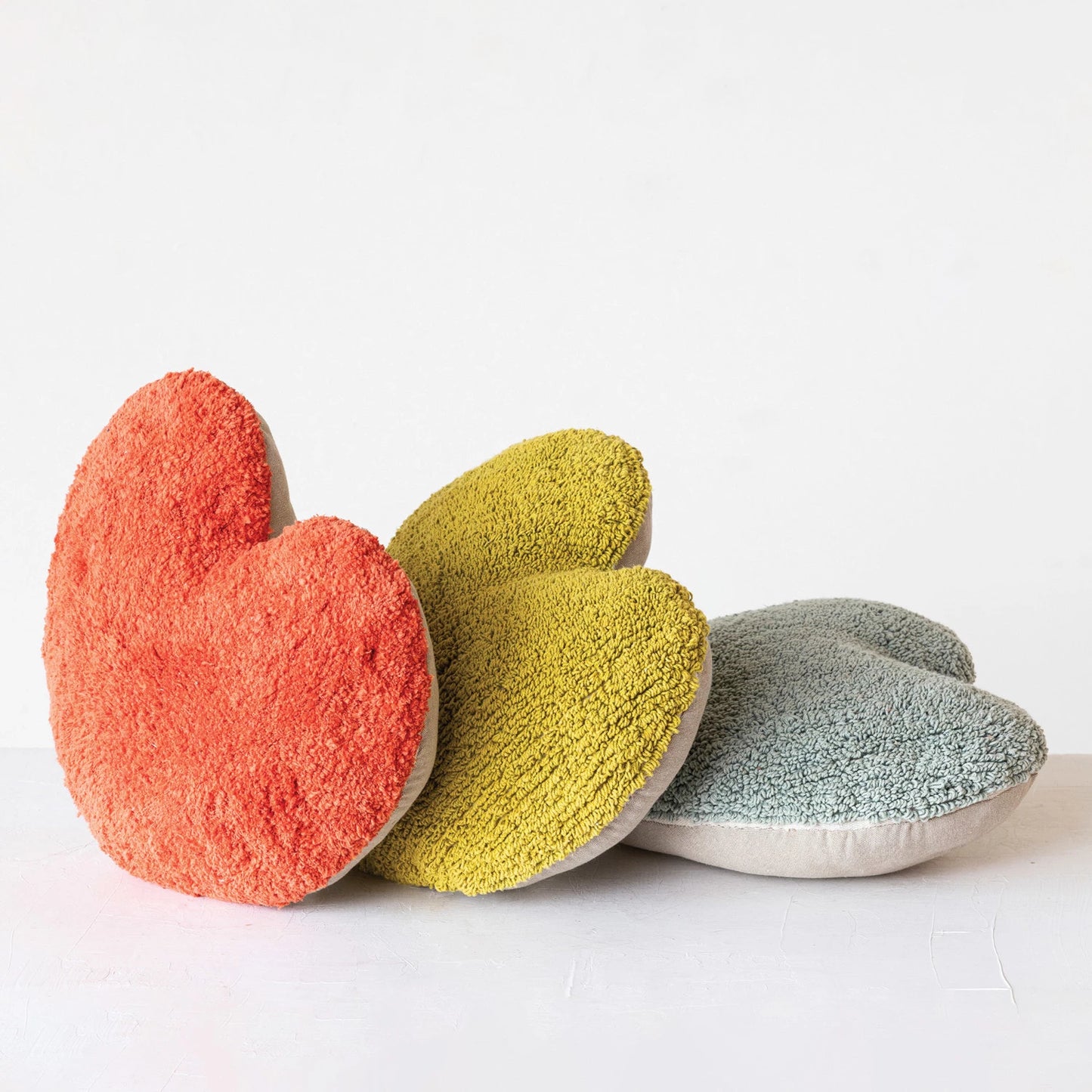 Cotton Tufted Heart Shaped Pillows