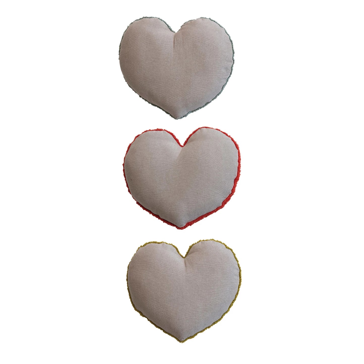 Cotton Tufted Heart Shaped Pillows