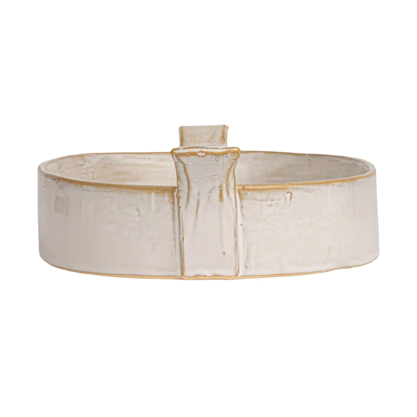 Stoneware Baker with Handles | White
