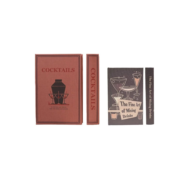 Kitchen Themed Book Storage Boxes, Set of 2, 3 Styles