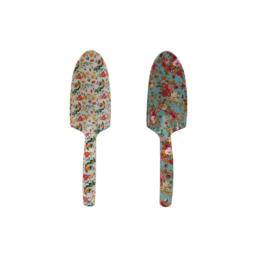 Garden Spade with Floral Pattern