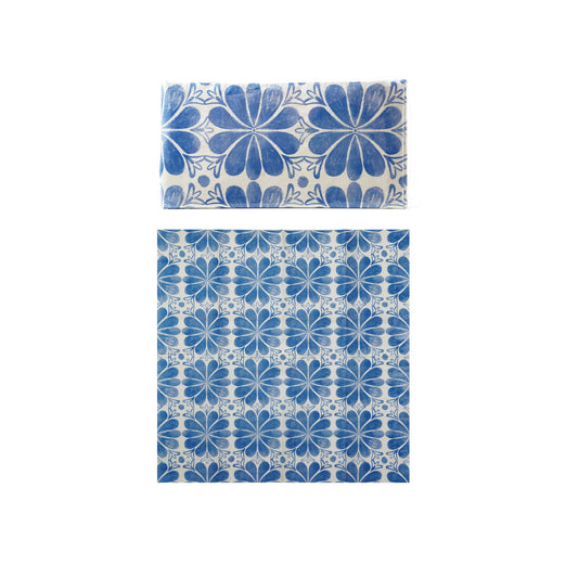 Paper Napkins with Tile Pattern