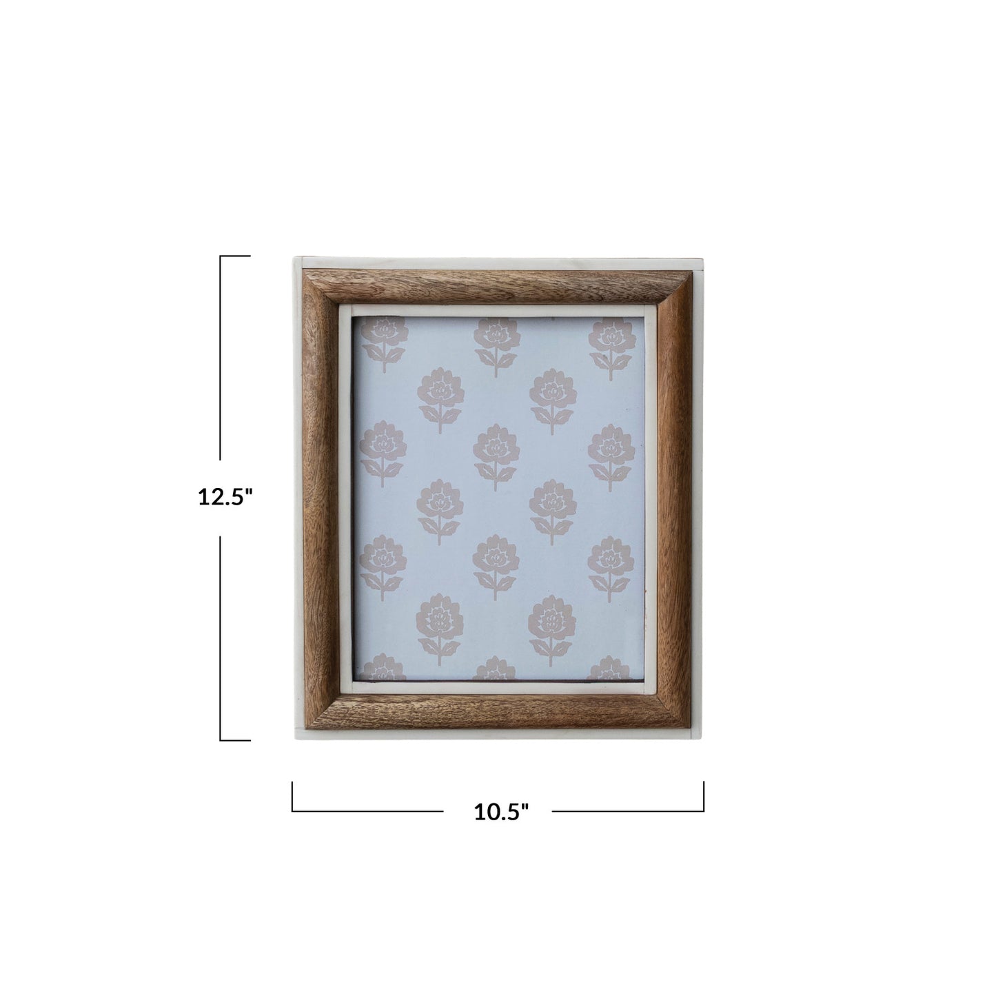Ivory Resin & Mango Wood Photo Frame