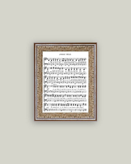 Jingle Bells Sheet Music Framed Print