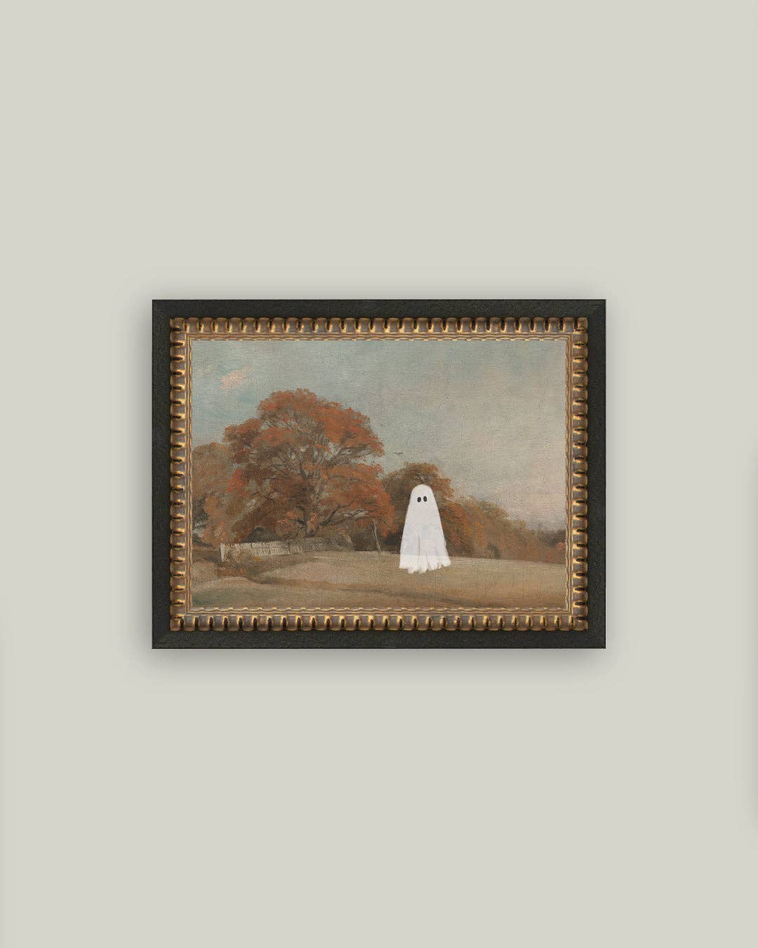 Autumn Field Ghost Framed Antique Style Art