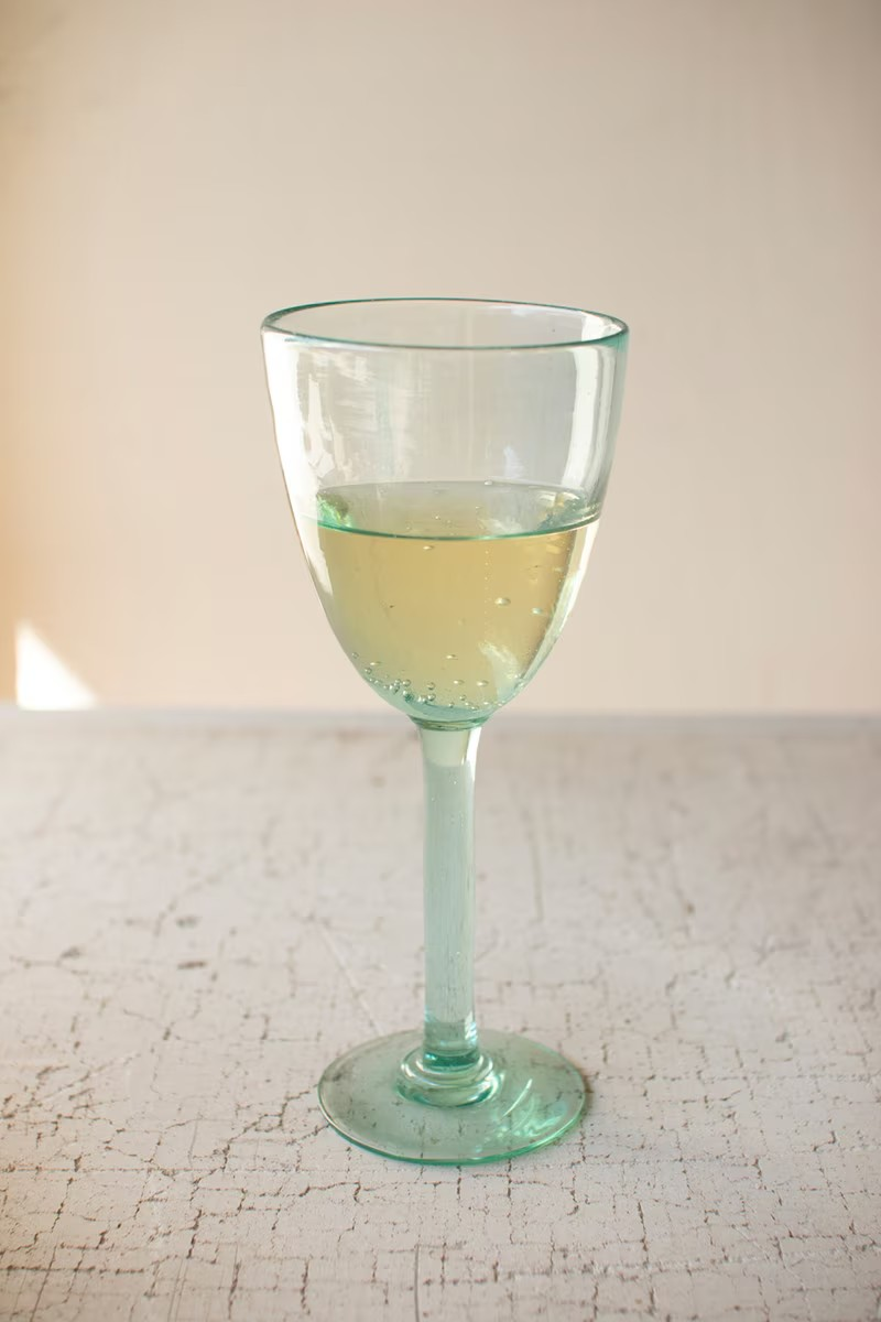 Recycled Glass Wine Glass