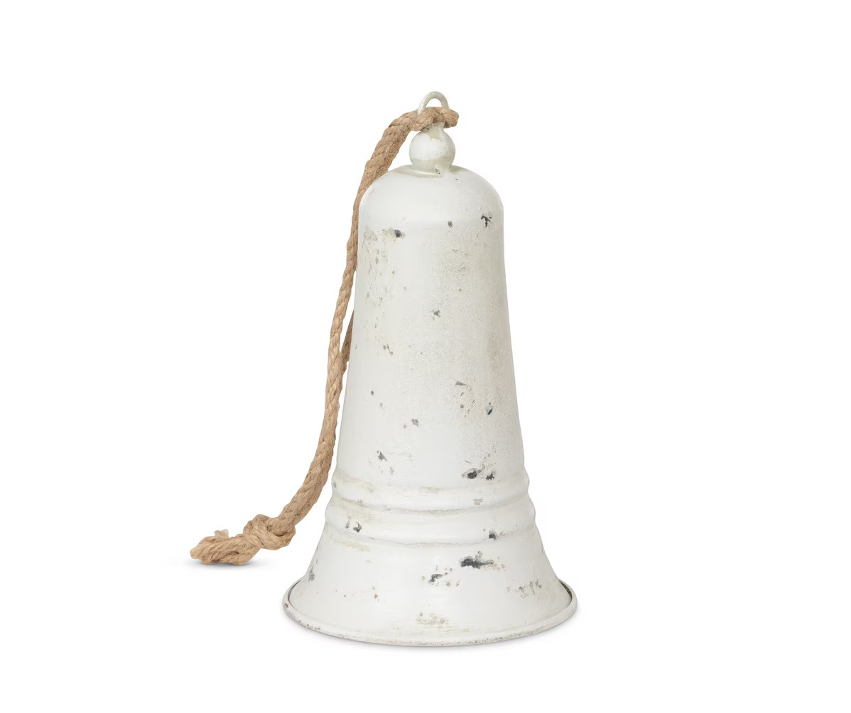 Antique White Metal Bell