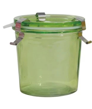 Food Storage Jar with Lid, Four Colors