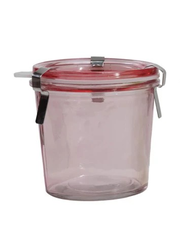 Food Storage Jar with Lid, Four Colors