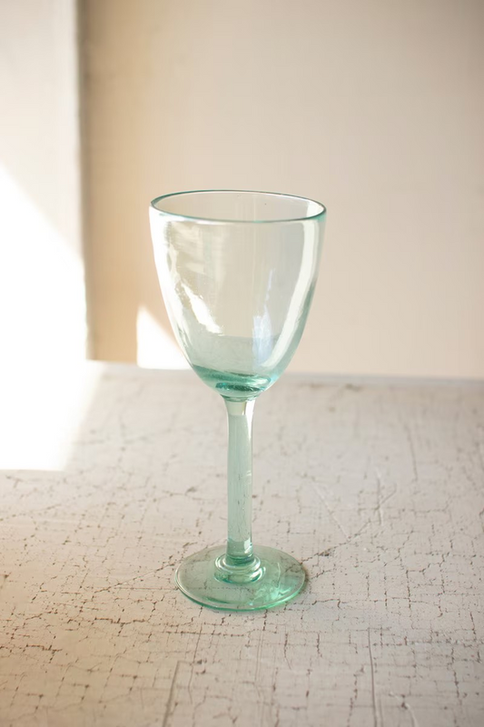 Recycled Glass Wine Glass