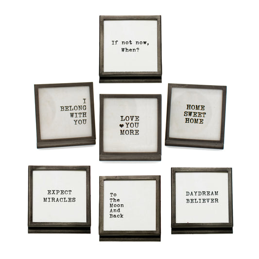 Mini Frame with Easel and Saying