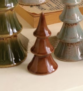 Ceramic Christmas Tree of Various Colors