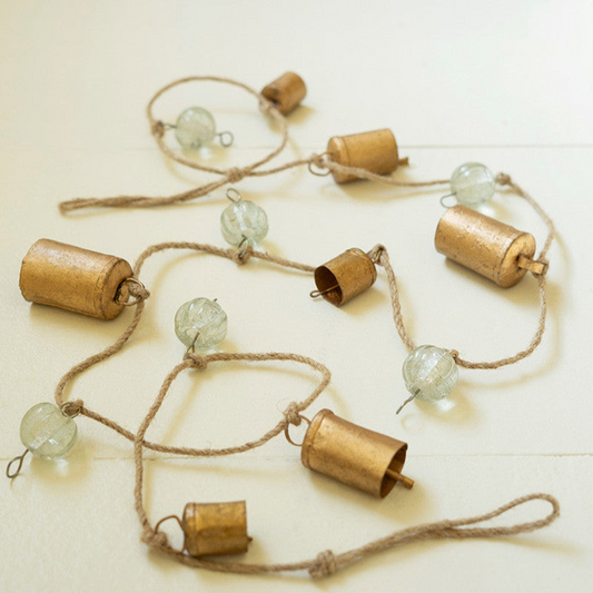 Bells and Glass Beads Garland