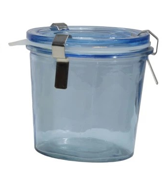 Food Storage Jar with Lid, Four Colors