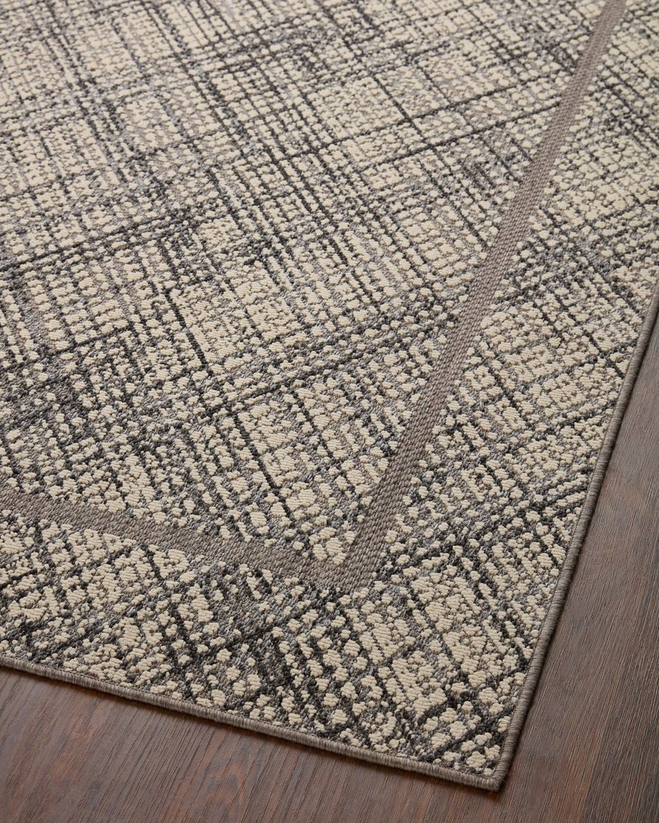 Rainier Ivory/Charcoal Outdoor Area Rug