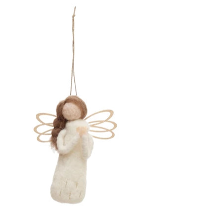 Wool Felt Angel Ornament