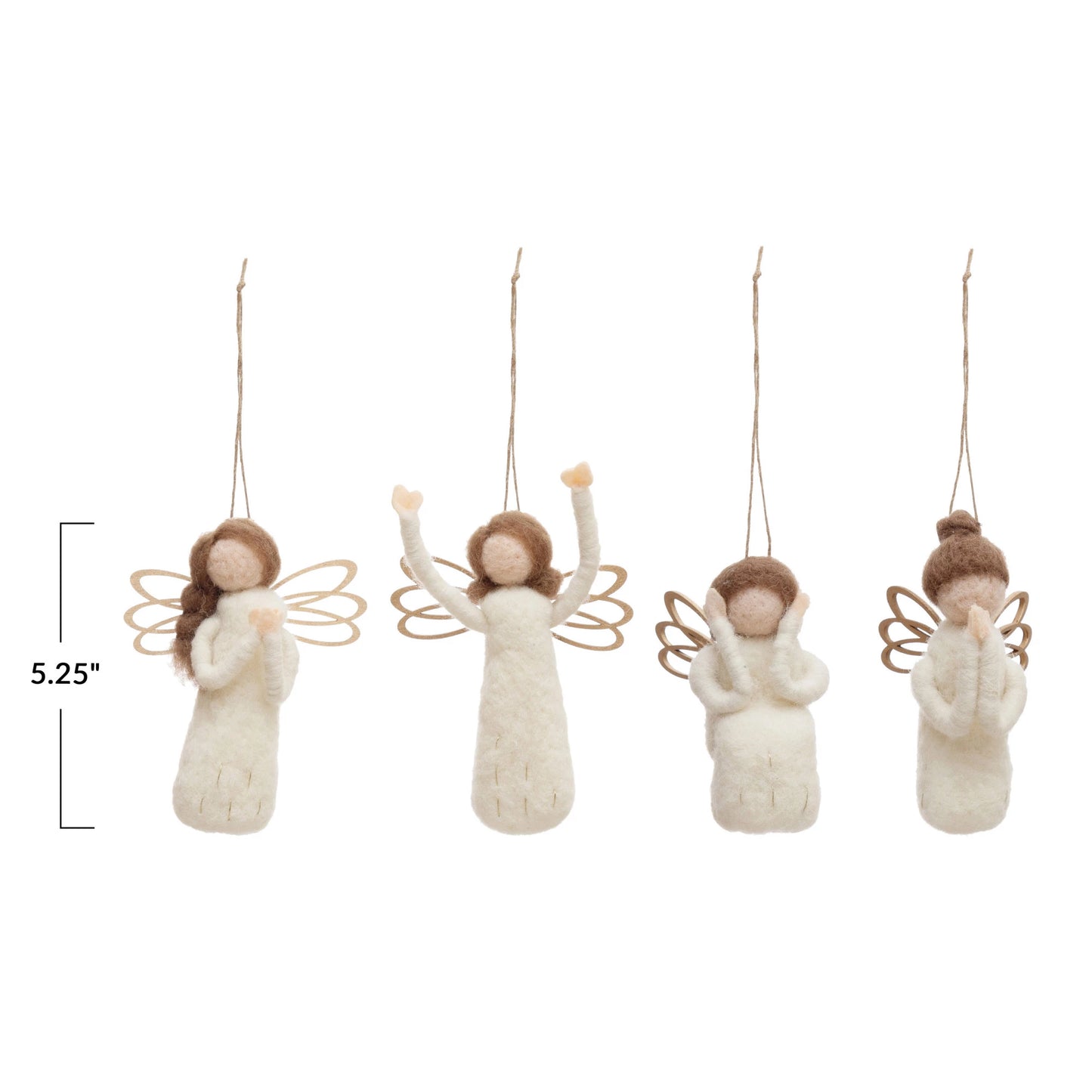 Wool Felt Angel Ornament