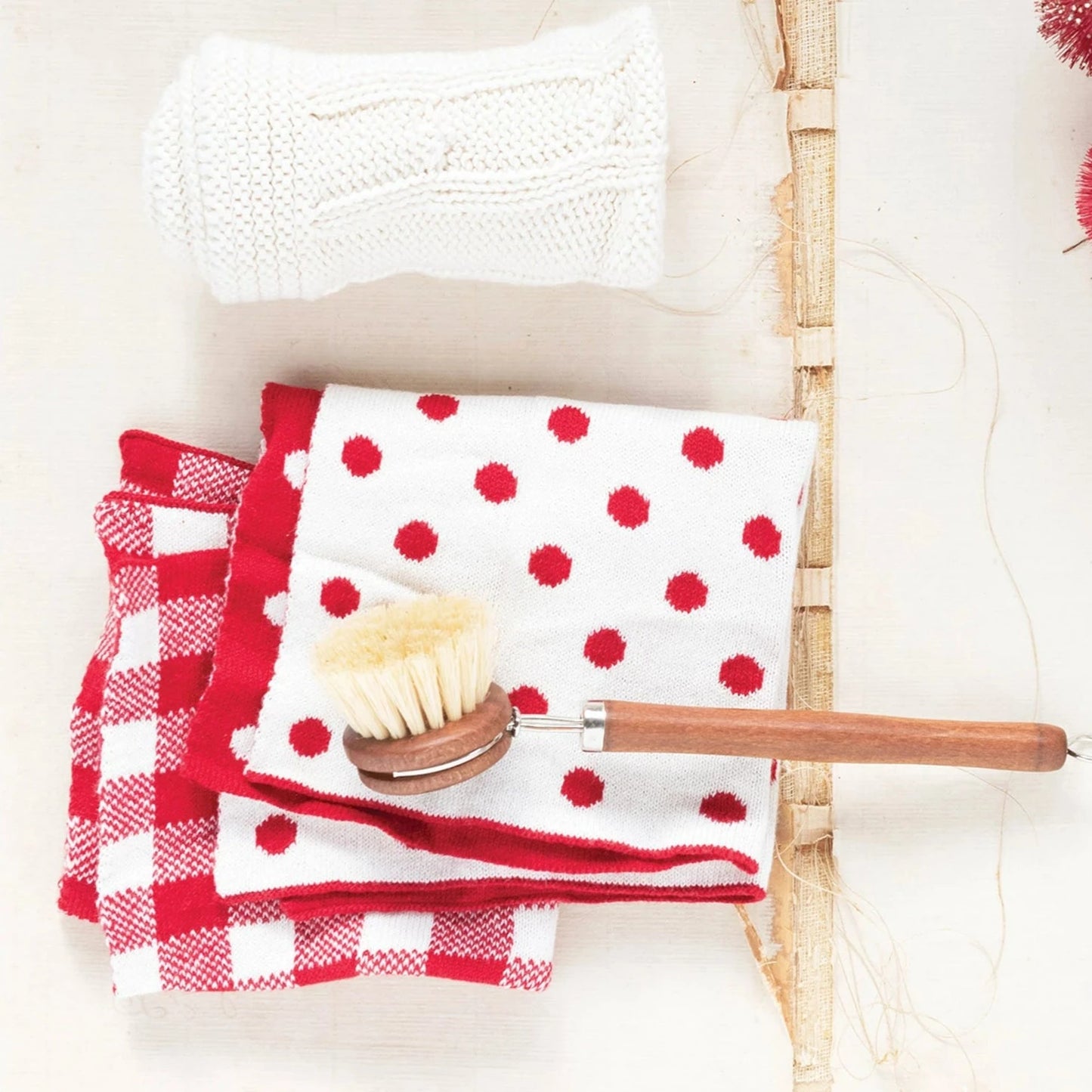 Set of 3 Patterned Knit Dish Cloths