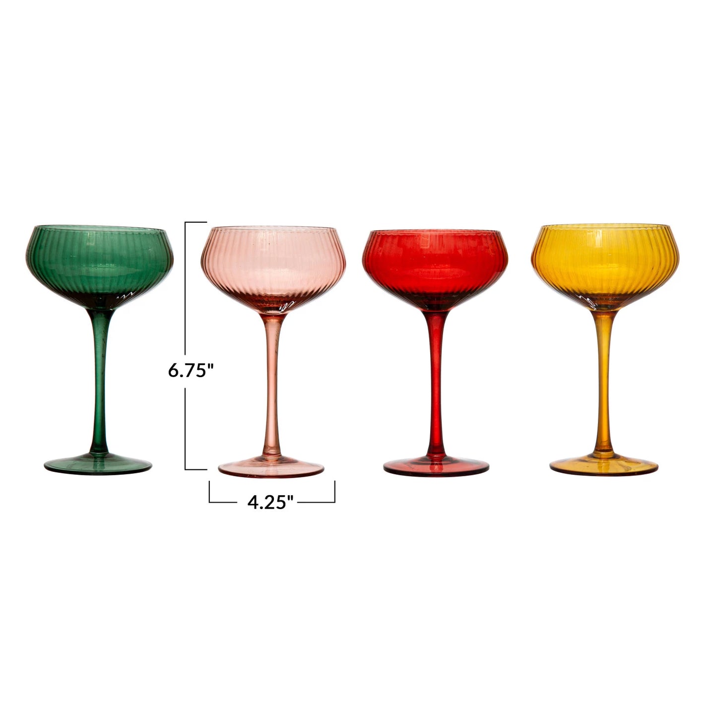 Assorted Stemmed Champagne/Coupe Glass