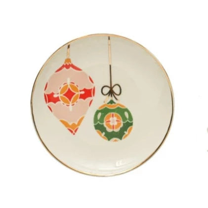 Small Plates with Ornaments & Gold Electroplating