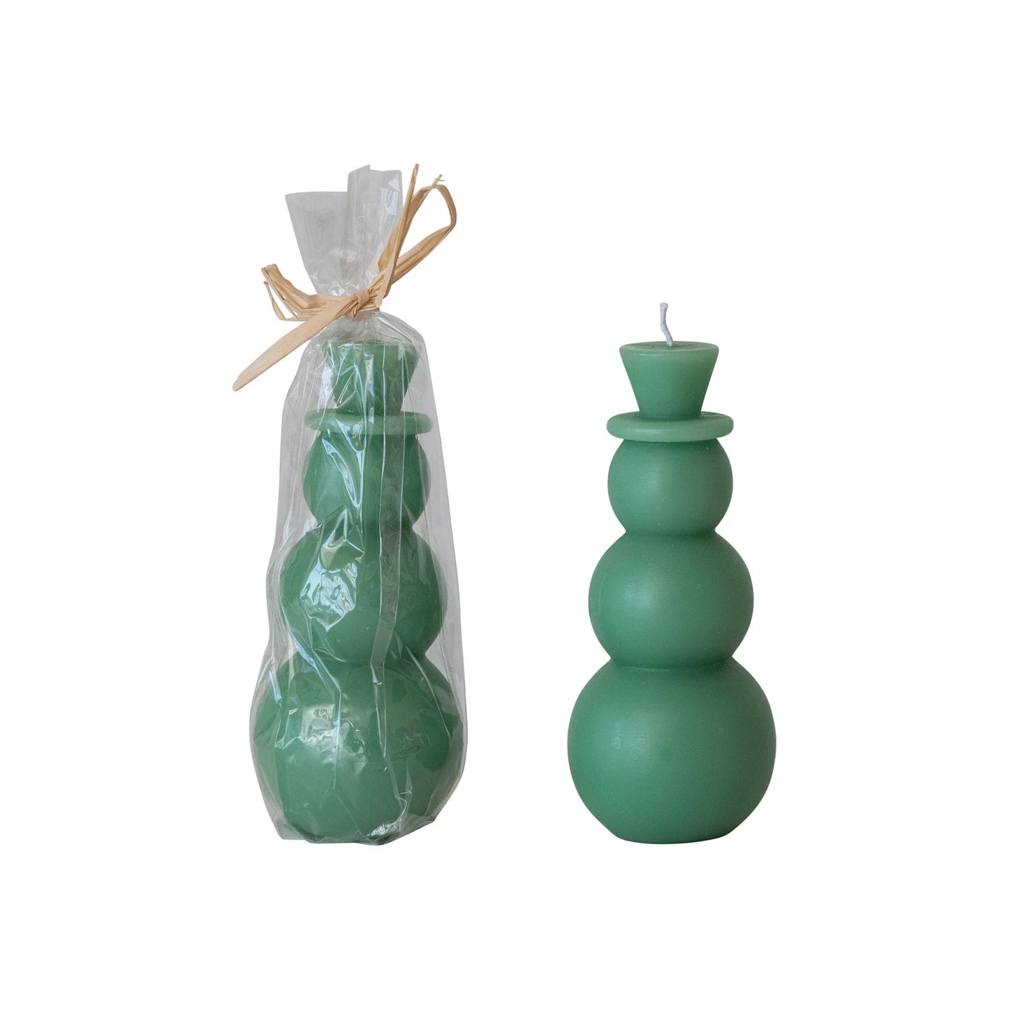 Small Snowman Shaped Candle