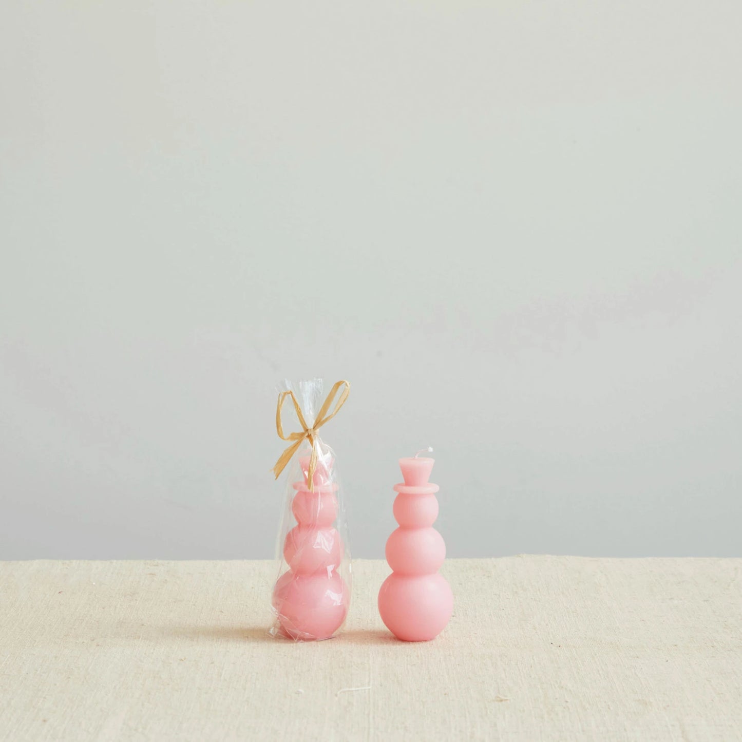 Small Snowman Shaped Candle