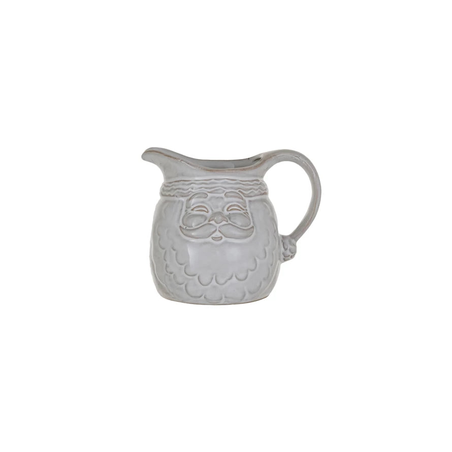 Stoneware Santa-Shaped Creamer