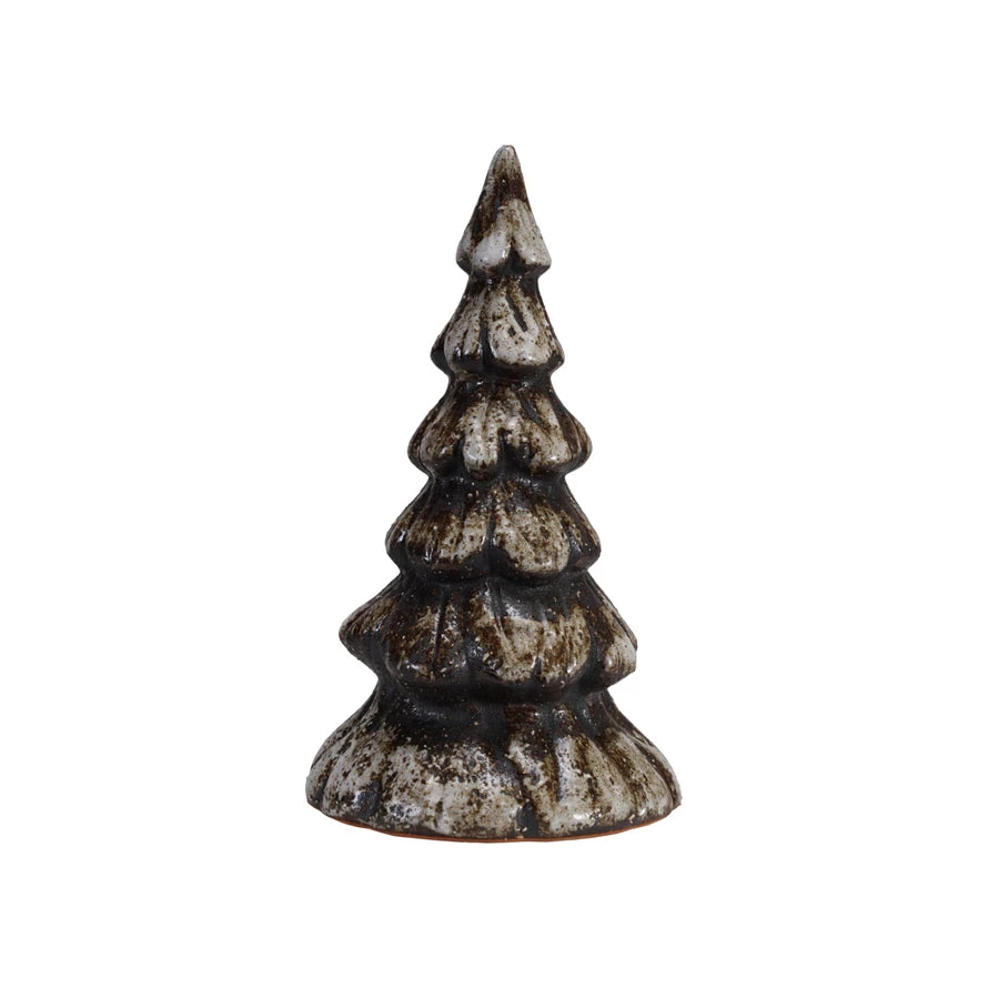 Stoneware Tree with Reactive Glaze Finish