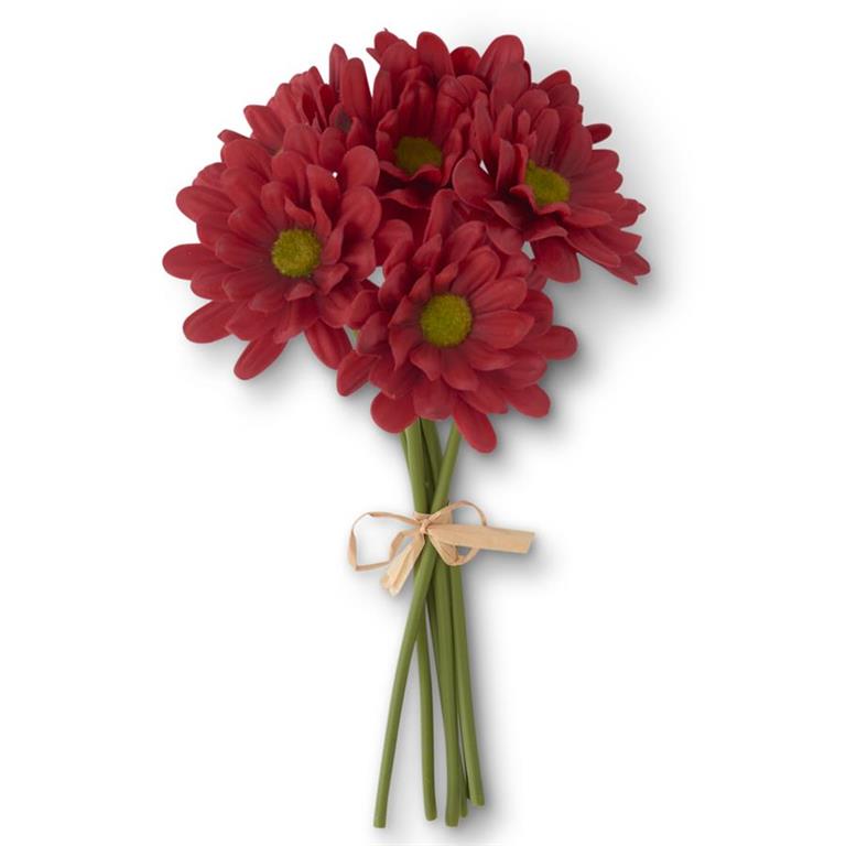 Red Real Touch Daisy Bundle