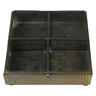 Hawn Square Box, Brass