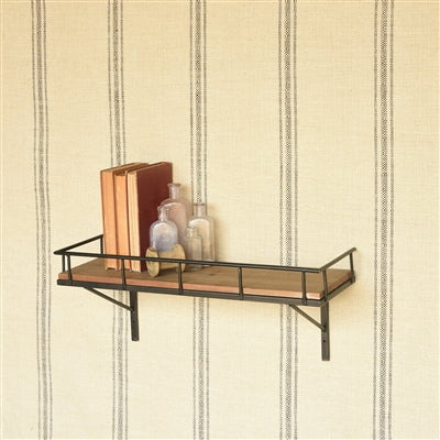 Large Billy Wall Shelf Wood & Iron