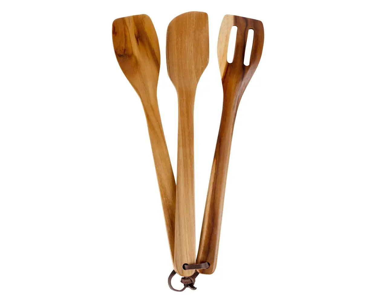 Sleek Teak Utensils Set